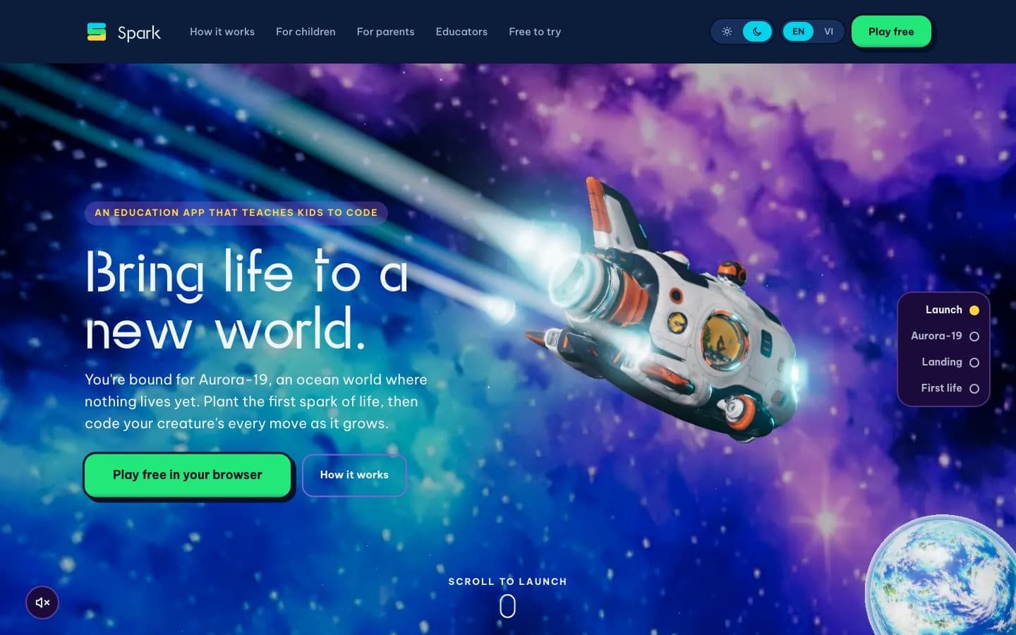 Spark home page